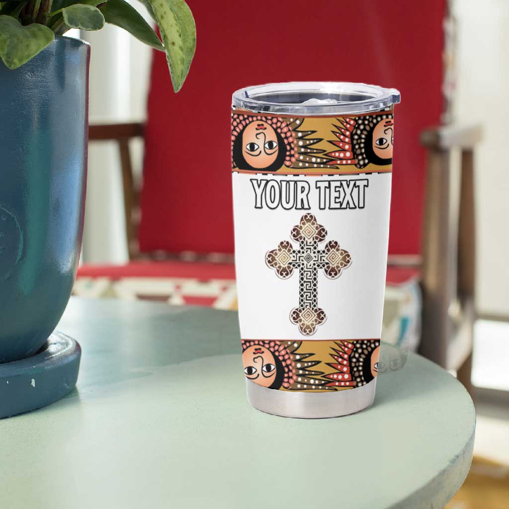 Personalized Ethiopia Tumbler Cup Ethiopian Orthodox Church Angel