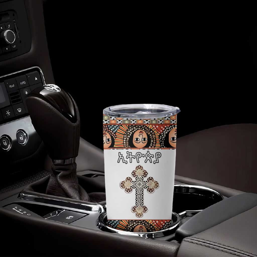 Personalized Ethiopia Tumbler Cup Ethiopian Orthodox Church Angel