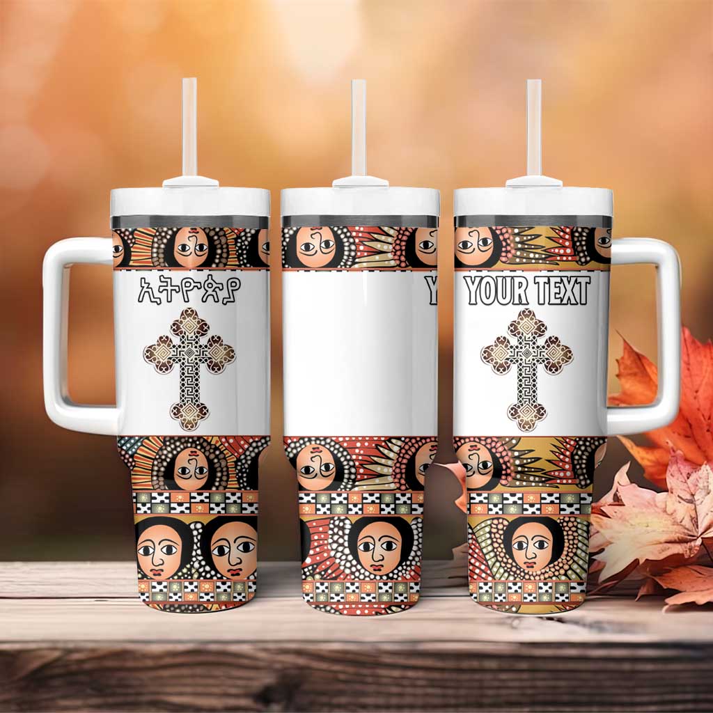 Personalized Ethiopia Tumbler With Handle Ethiopian Orthodox Church Angel