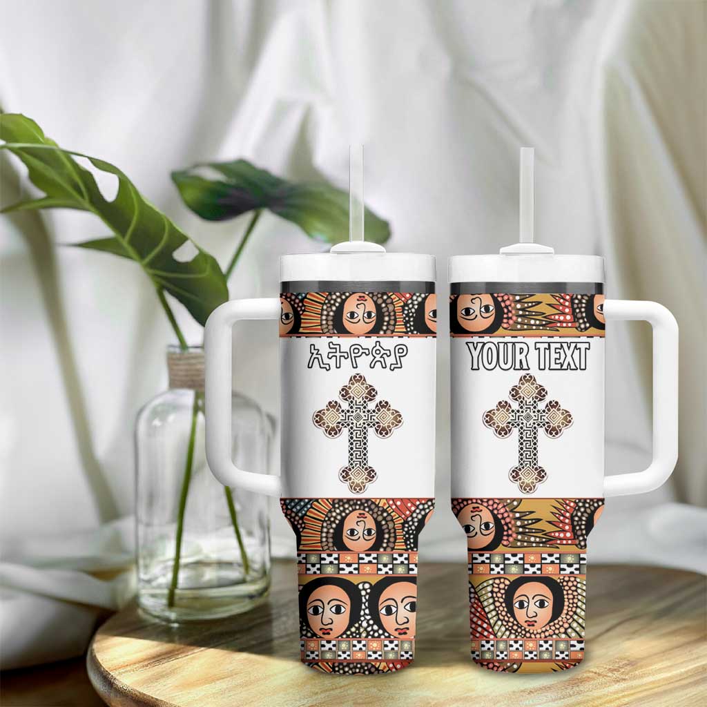 Personalized Ethiopia Tumbler With Handle Ethiopian Orthodox Church Angel
