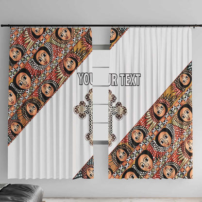 Personalized Ethiopia Window Curtain Ethiopian Orthodox Church Angel