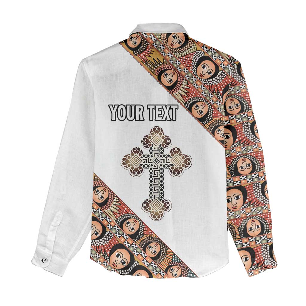 Personalized Ethiopia Women Casual Shirt Ethiopian Orthodox Church Angel