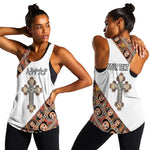 Personalized Ethiopia Women Racerback Tank Ethiopian Orthodox Church Angel