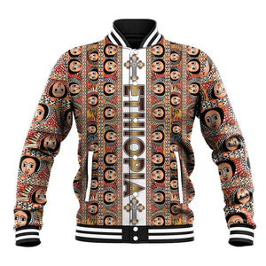 Personalized Ethiopia Baseball Jacket Ethiopian Tewahedo Angel Orthodox