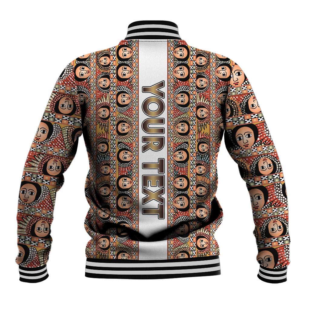Personalized Ethiopia Baseball Jacket Ethiopian Tewahedo Angel Orthodox