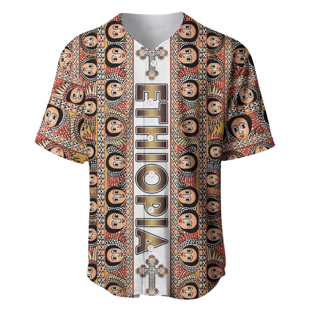Personalized Ethiopia Baseball Jersey Ethiopian Tewahedo Angel Orthodox
