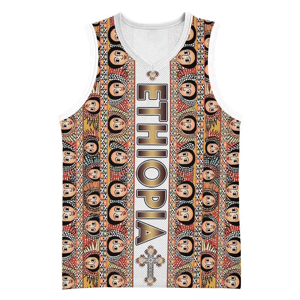 Personalized Ethiopia Basketball Jersey Ethiopian Tewahedo Angel Orthodox - African Pride