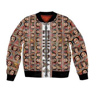 Personalized Ethiopia Bomber Jacket Ethiopian Tewahedo Angel Orthodox