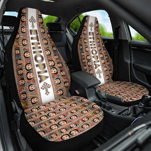 Personalized Ethiopia Car Seat Cover Ethiopian Tewahedo Angel Orthodox