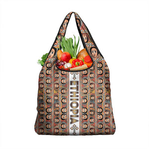 Personalized Ethiopia Grocery Bag Ethiopian Tewahedo Angel Orthodox