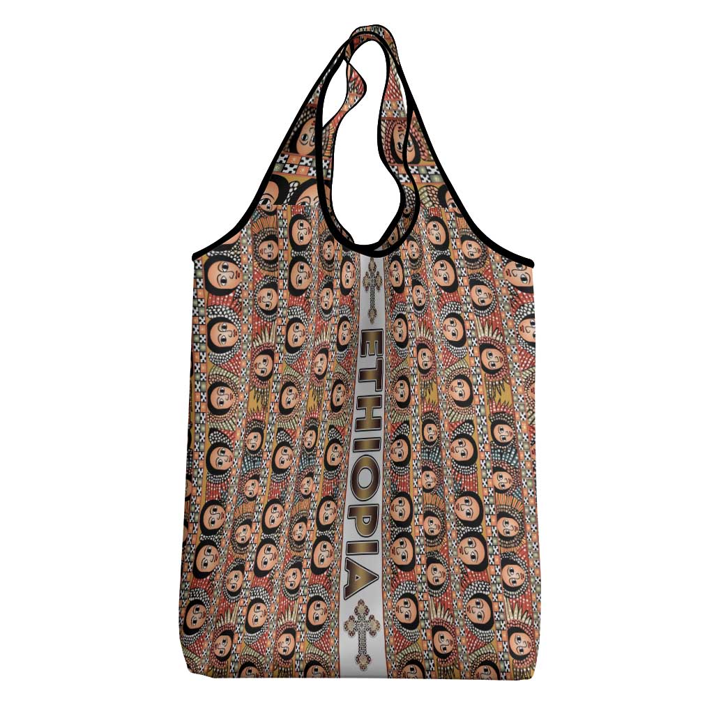 Personalized Ethiopia Grocery Bag Ethiopian Tewahedo Angel Orthodox