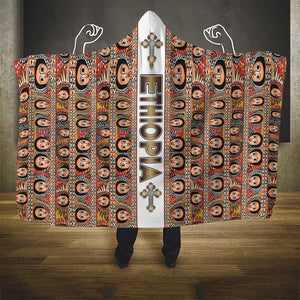 Personalized Ethiopia Hooded Blanket Ethiopian Tewahedo Angel Orthodox