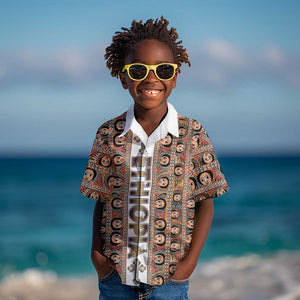 Personalized Ethiopia Kid Hawaiian Shirt Ethiopian Tewahedo Angel Orthodox