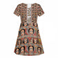 Personalized Ethiopia Kid Short Sleeve Dress Ethiopian Tewahedo Angel Orthodox