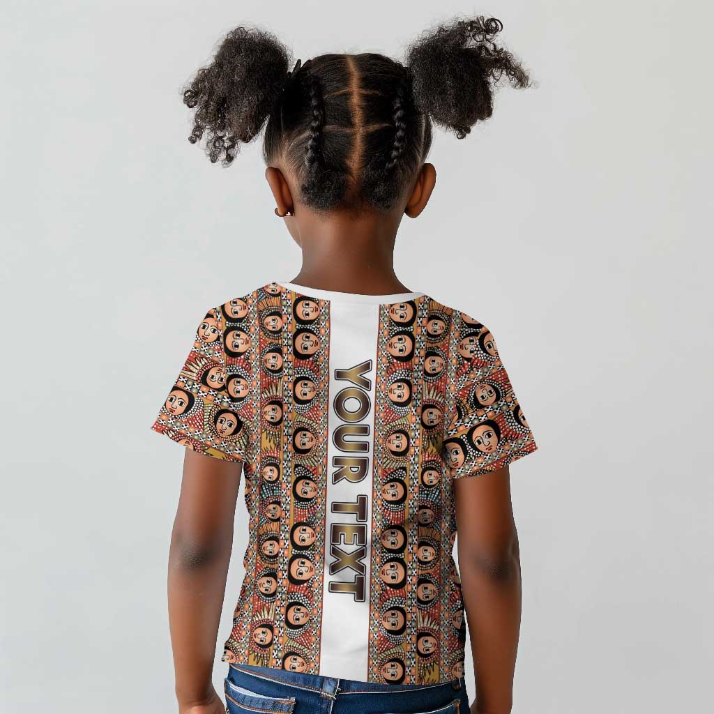 Personalized Ethiopia Kid T shirt Ethiopian Tewahedo Angel Orthodox