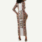 Personalized Ethiopia Long Sleeve Bodycon Dress Ethiopian Tewahedo Angel Orthodox LT15