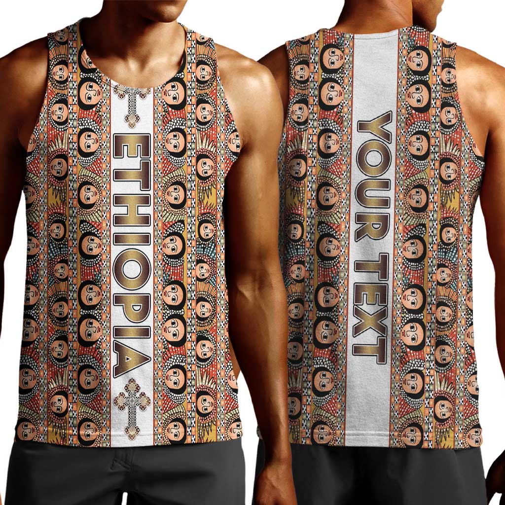 Personalized Ethiopia Men Tank Top Ethiopian Tewahedo Angel Orthodox