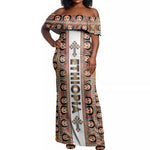Personalized Ethiopia Off Shoulder Maxi Dress Ethiopian Tewahedo Angel Orthodox
