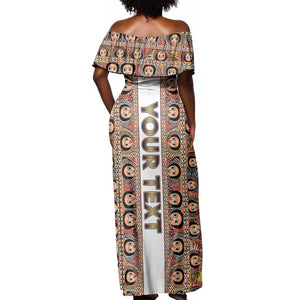 Personalized Ethiopia Off Shoulder Maxi Dress Ethiopian Tewahedo Angel Orthodox