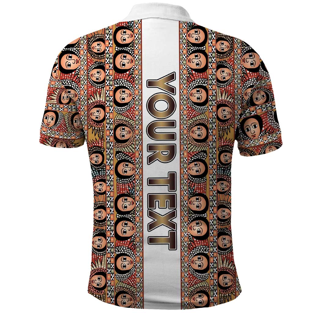 Personalized Ethiopia Polo Shirt Ethiopian Tewahedo Angel Orthodox