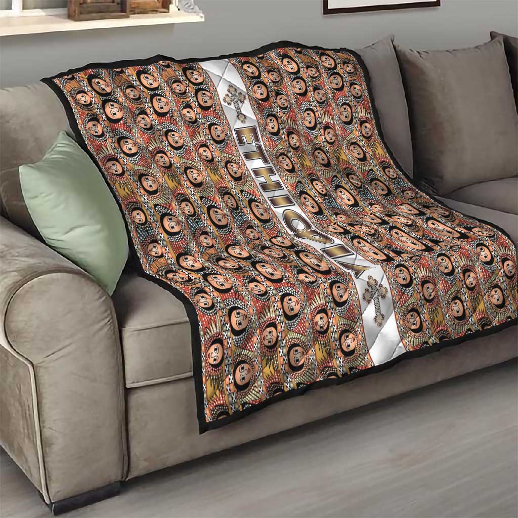 Personalized Ethiopia Quilt Ethiopian Tewahedo Angel Orthodox