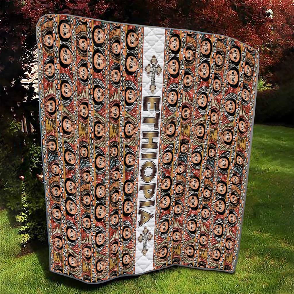 Personalized Ethiopia Quilt Ethiopian Tewahedo Angel Orthodox