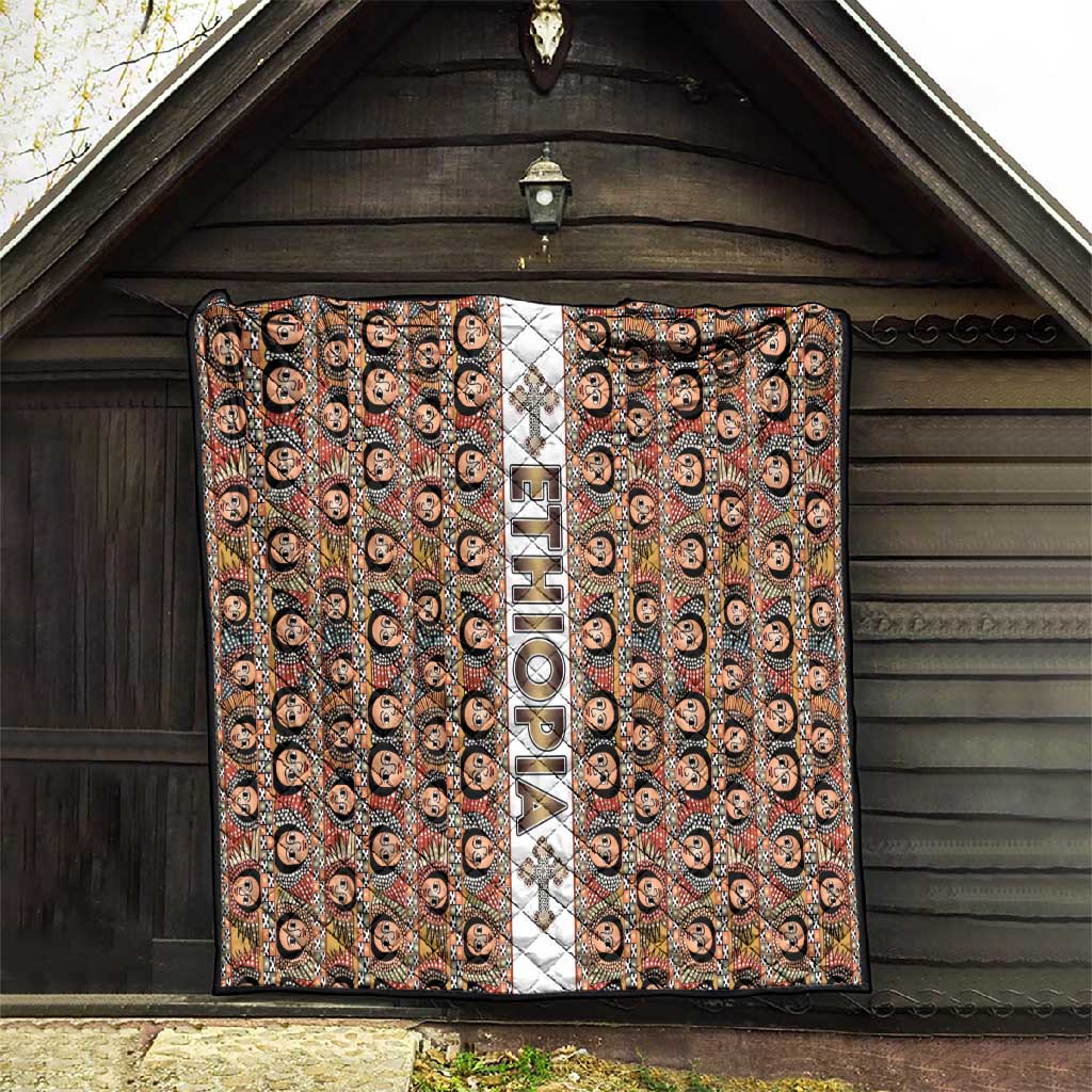 Personalized Ethiopia Quilt Ethiopian Tewahedo Angel Orthodox