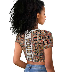 Personalized Ethiopia Raglan Cropped T shirt Ethiopian Tewahedo Angel Orthodox