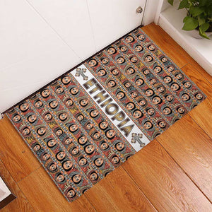 Personalized Ethiopia Rubber Doormat Ethiopian Tewahedo Angel Orthodox