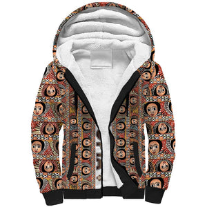 Personalized Ethiopia Sherpa Hoodie Ethiopian Tewahedo Angel Orthodox