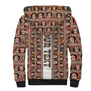 Personalized Ethiopia Sherpa Hoodie Ethiopian Tewahedo Angel Orthodox