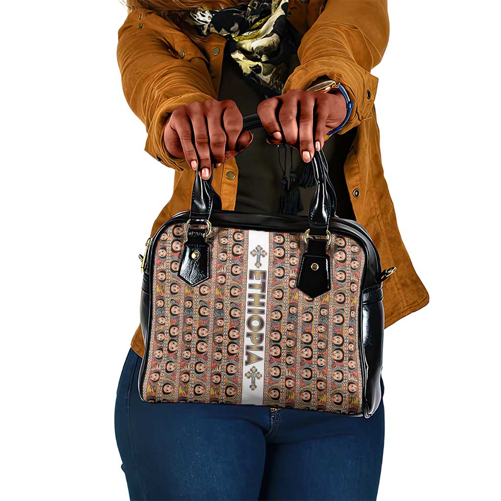 Personalized Ethiopia Shoulder Handbag Ethiopian Tewahedo Angel Orthodox