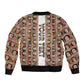 Personalized Ethiopia Sleeve Zip Bomber Jacket Ethiopian Tewahedo Angel Orthodox