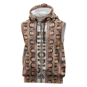 Personalized Ethiopia Sleeveless Zip Hoodie Ethiopian Tewahedo Angel Orthodox - African Pride