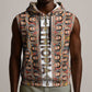Personalized Ethiopia Sleeveless Zip Hoodie Ethiopian Tewahedo Angel Orthodox - African Pride