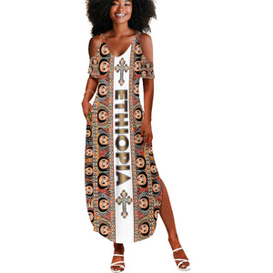 Personalized Ethiopia Summer Maxi Dress Ethiopian Tewahedo Angel Orthodox