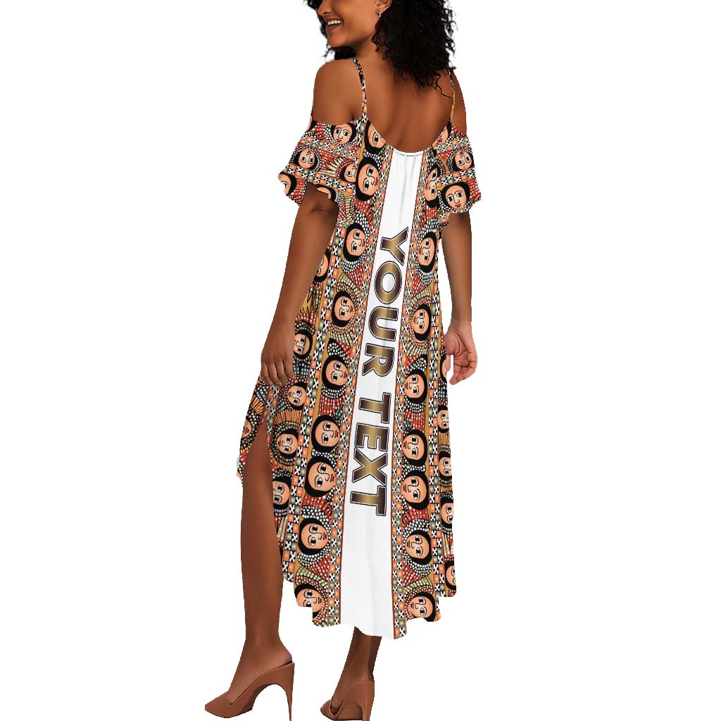 Personalized Ethiopia Summer Maxi Dress Ethiopian Tewahedo Angel Orthodox