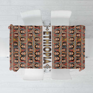 Personalized Ethiopia Tablecloth Ethiopian Tewahedo Angel Orthodox