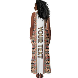 Personalized Ethiopia Tank Maxi Dress Ethiopian Tewahedo Angel Orthodox