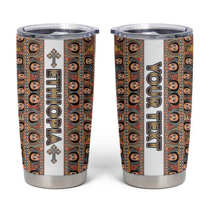 Personalized Ethiopia Tumbler Cup Ethiopian Tewahedo Angel Orthodox