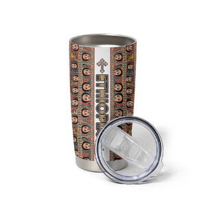 Personalized Ethiopia Tumbler Cup Ethiopian Tewahedo Angel Orthodox
