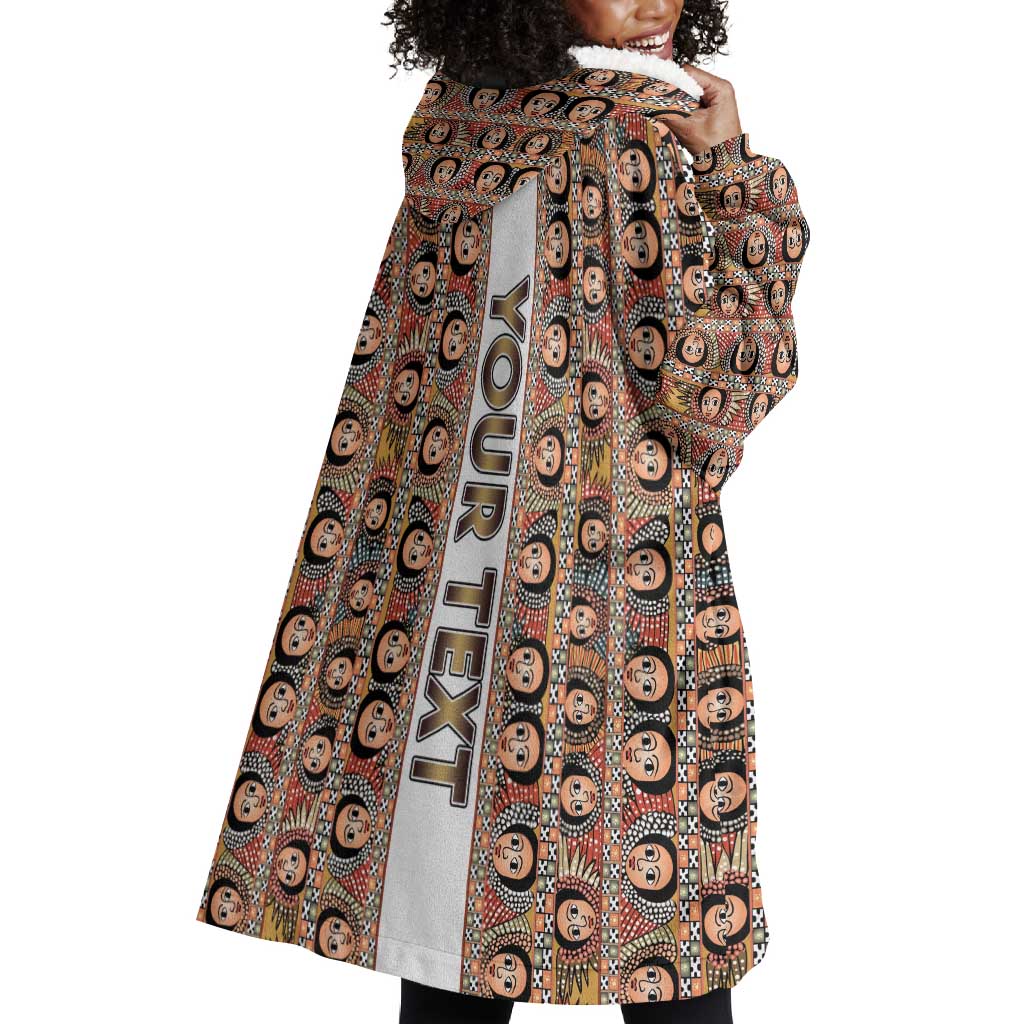 Personalized Ethiopia Wearable Blanket Hoodie Ethiopian Tewahedo Angel Orthodox