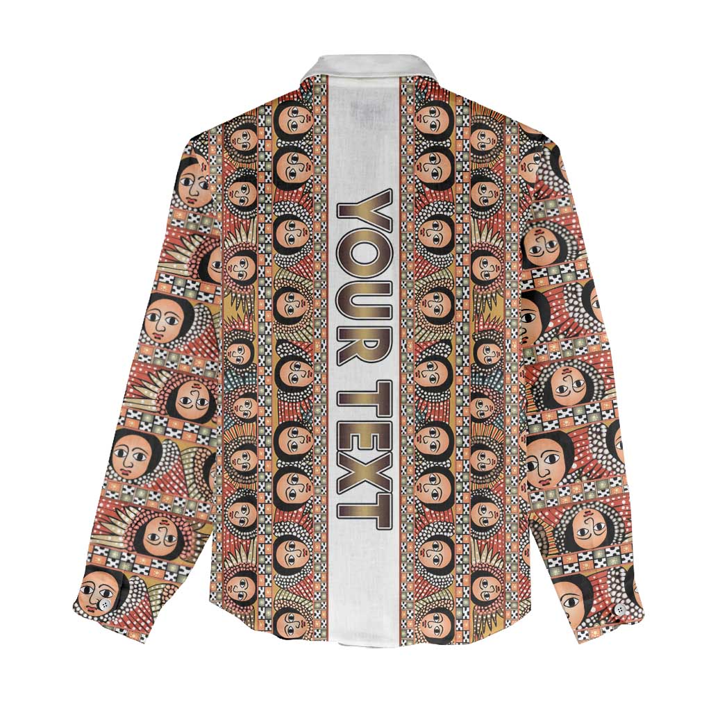 Personalized Ethiopia Women Casual Shirt Ethiopian Tewahedo Angel Orthodox