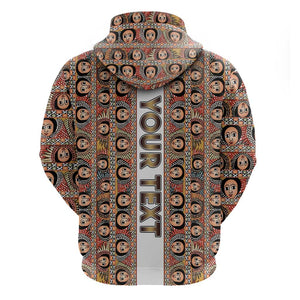 Personalized Ethiopia Zip Hoodie Ethiopian Tewahedo Angel Orthodox