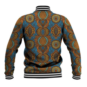 Tribal Earth African Ankara Pattern Baseball Jacket