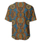 Tribal Earth African Ankara Pattern Baseball Jersey