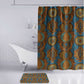 Tribal Earth African Ankara Pattern Bathroom Set