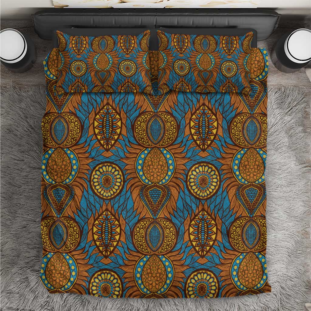Tribal Earth African Ankara Pattern Bedding Set