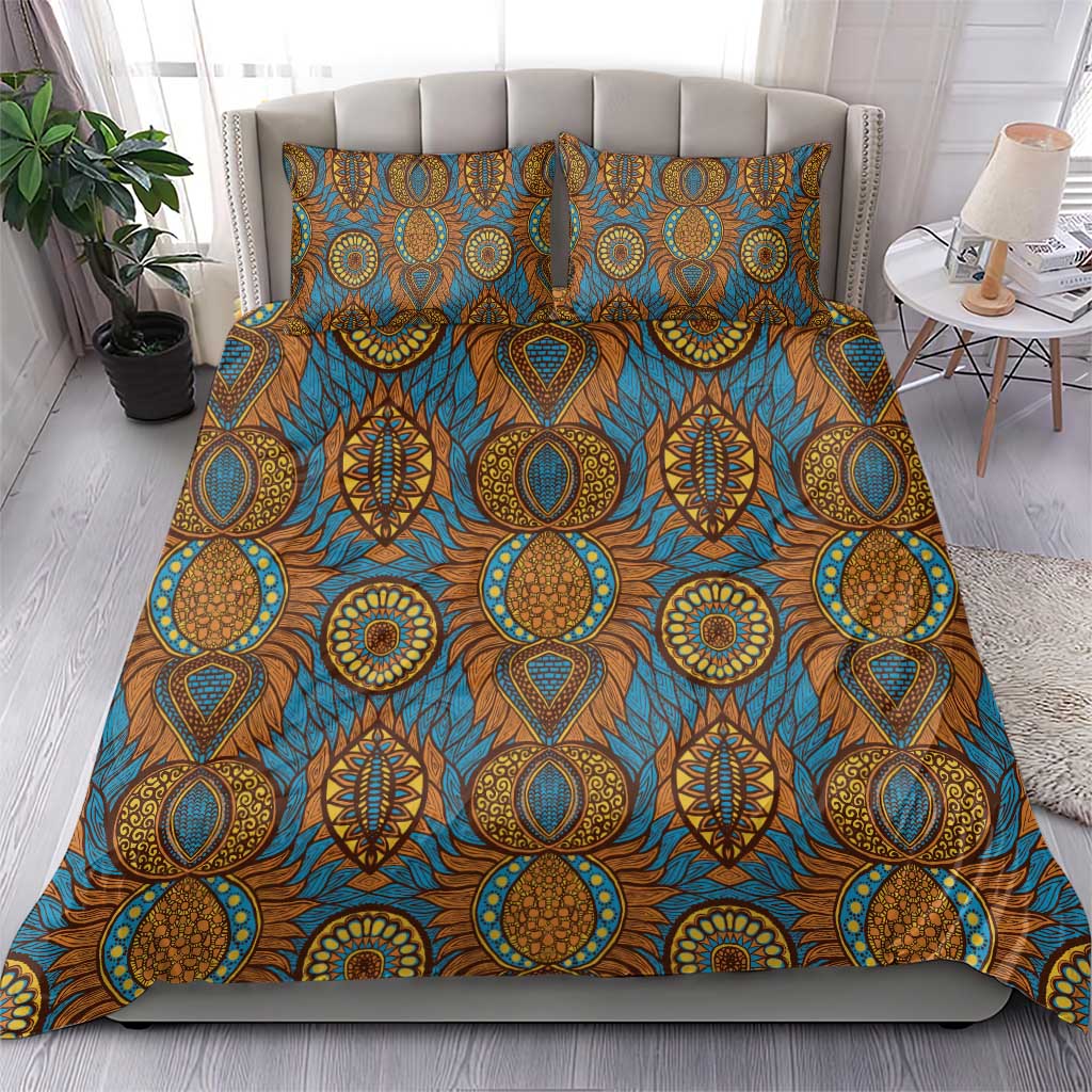 Tribal Earth African Ankara Pattern Bedding Set