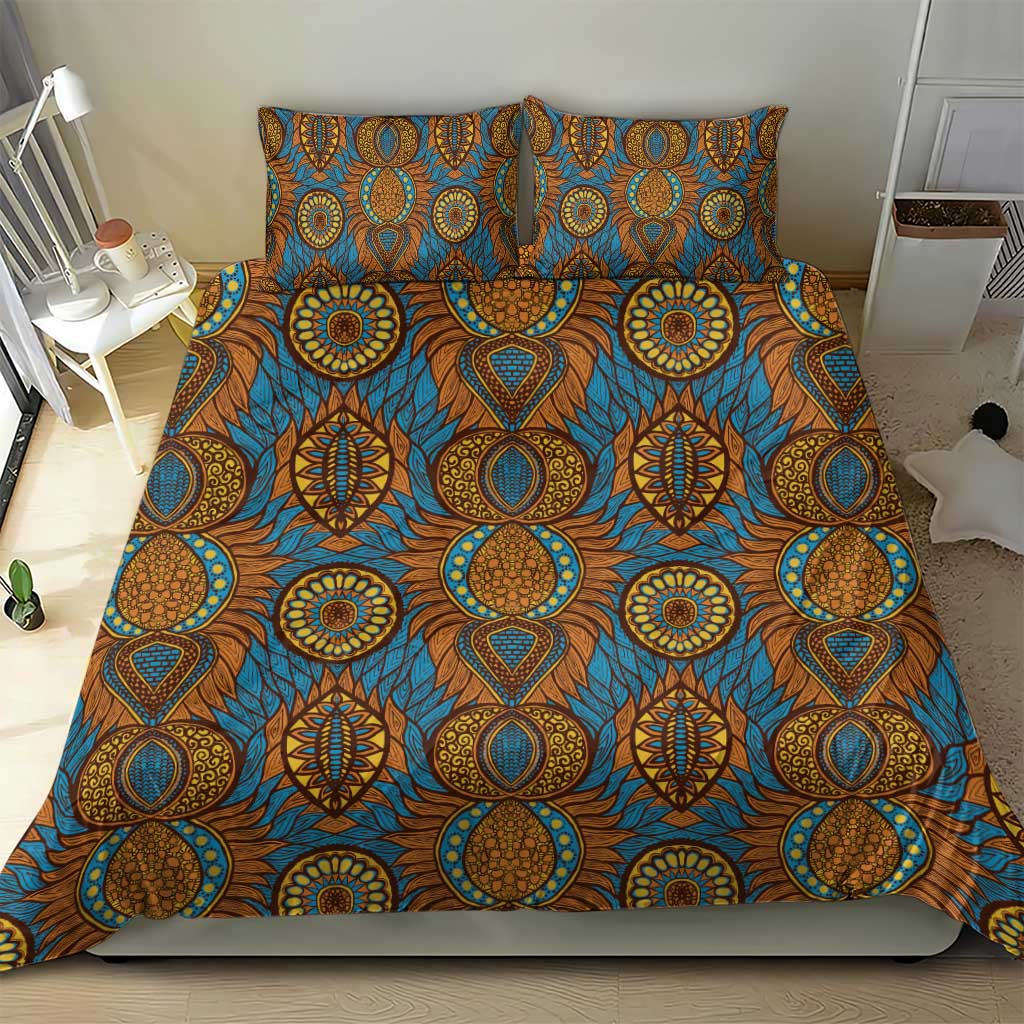 Tribal Earth African Ankara Pattern Bedding Set